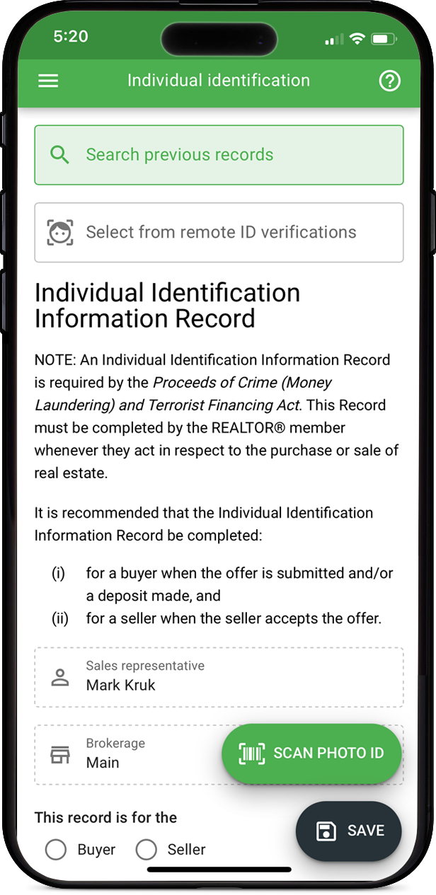 fintracker app screenshot